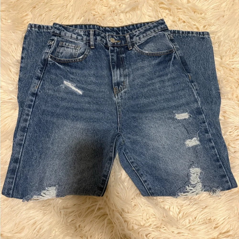 Distressed denim jeans size S - Picture 2 of 6